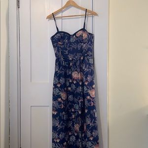 Blue Floral Jumpsuit